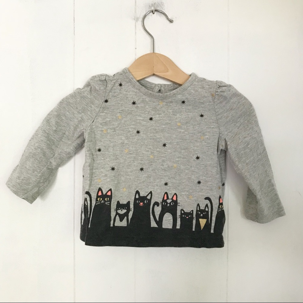 Gap | Cats with Stars Graphic Print Top
